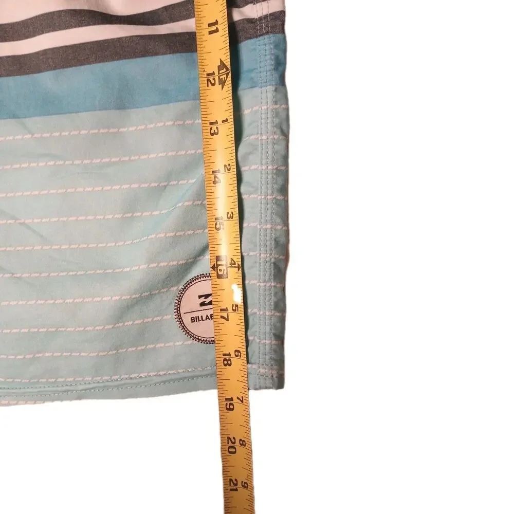 Billabong Mens Spinner Board Shorts‎ 32 Waist Army Blue Beach Surf Vacation Boho